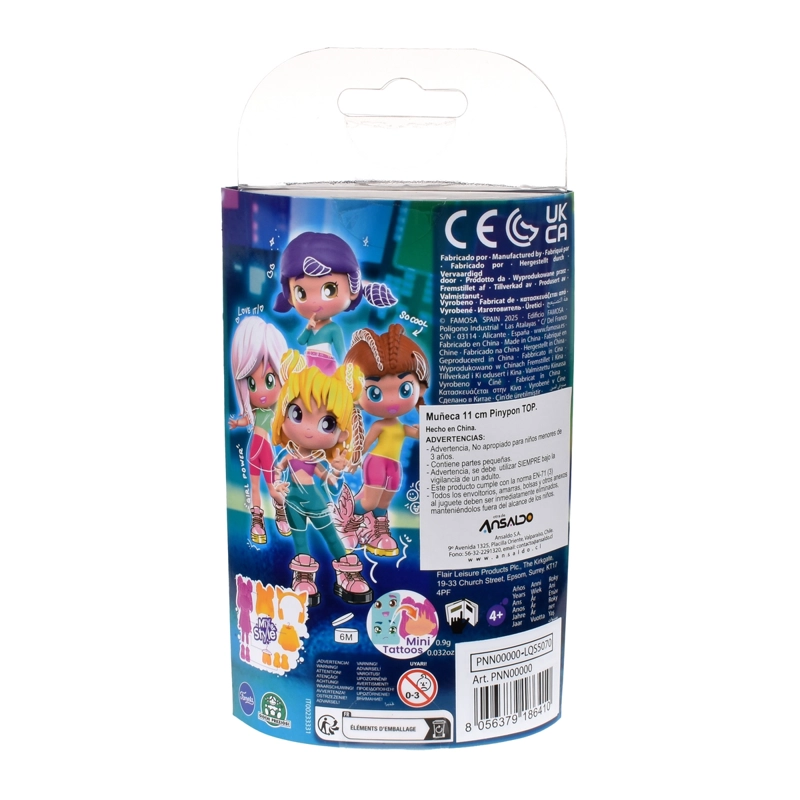 MUÑECA 11 CM PINYPON TOP - MORADO - 4