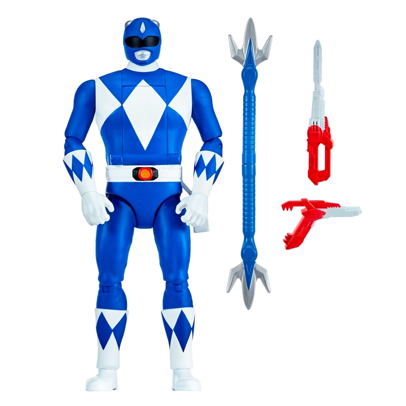 POWER RANGERS FIGURA GIRA CABEZA - BLUE RANGER - 2