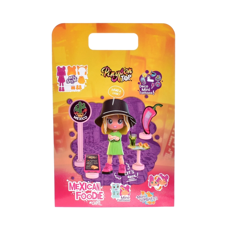 MUÑECA 11 CM FOODIE GIRLS PINYPON TOP - COMIDA MEXICANA - 4