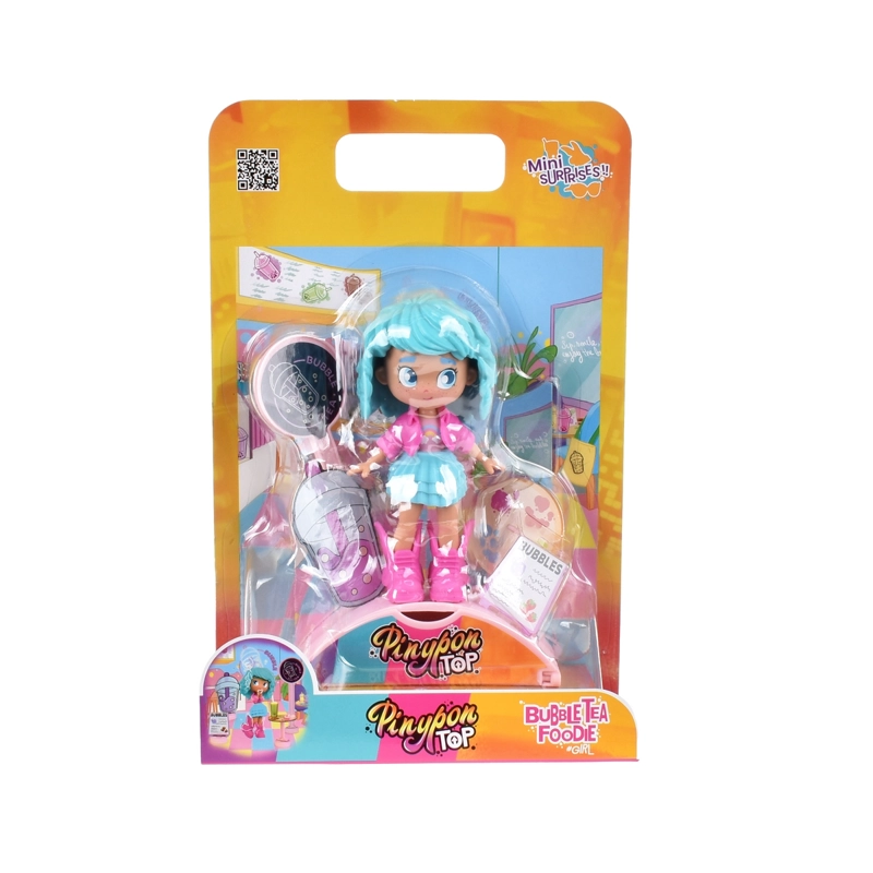 MUÑECA 11 CM FOODIE GIRLS PINYPON TOP - TE  DE BURBUJAS - 3
