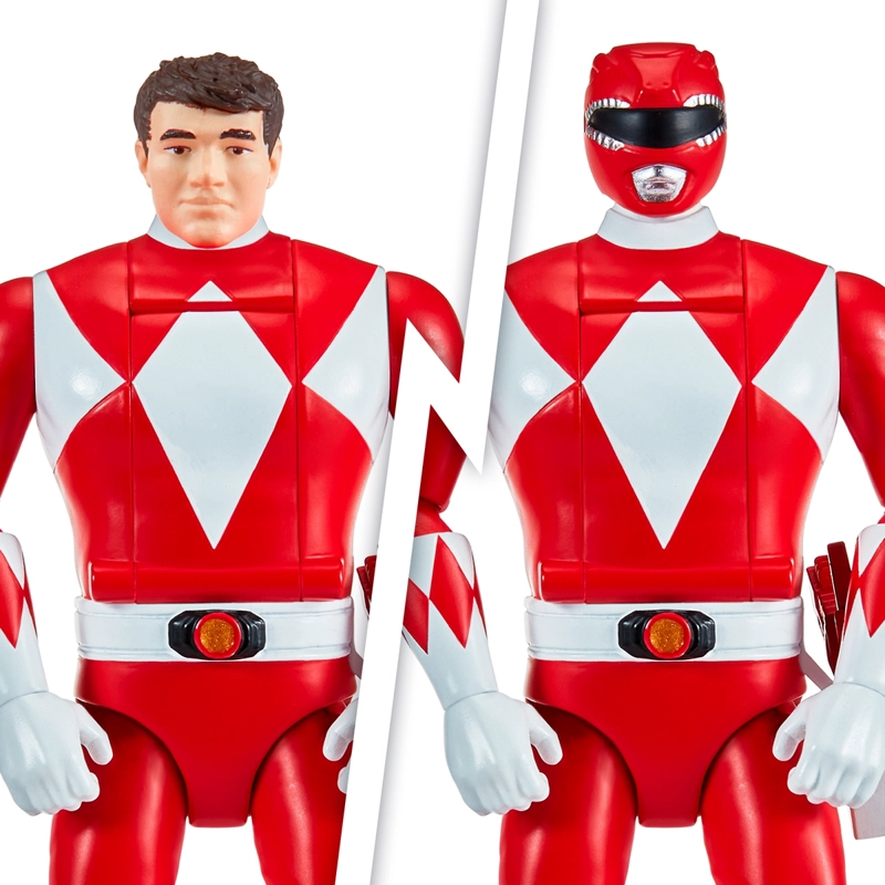 POWER RANGERS FIGURA GIRA CABEZA - RED RANGER - 3