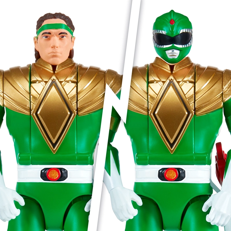 POWER RANGERS FIGURA GIRA CABEZA - GREEN RANGER - 4