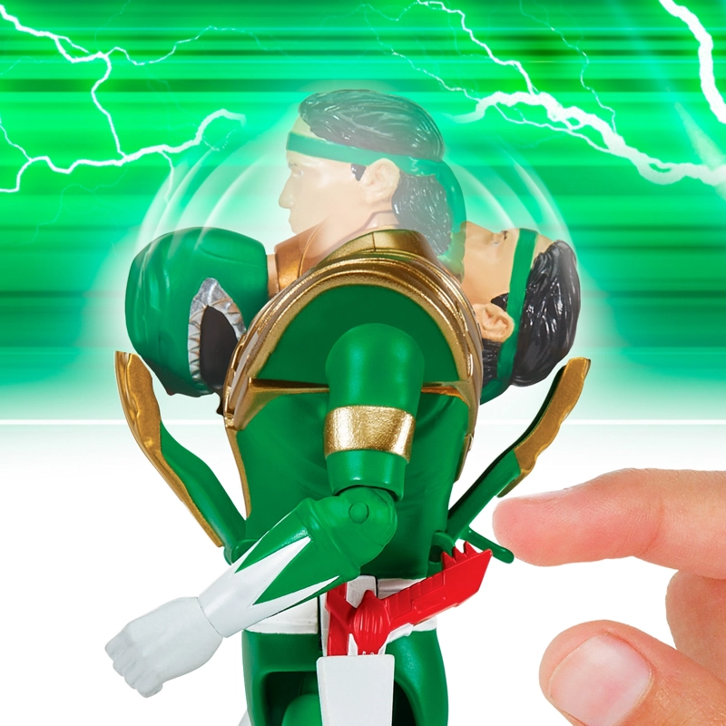 POWER RANGERS FIGURA GIRA CABEZA - GREEN RANGER - 5