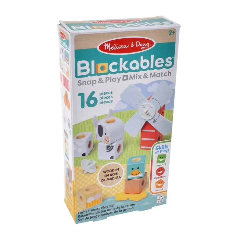SET DE BLOQUES ANIMALES DE LA GRANJA MELISSA AND DOUG - 2