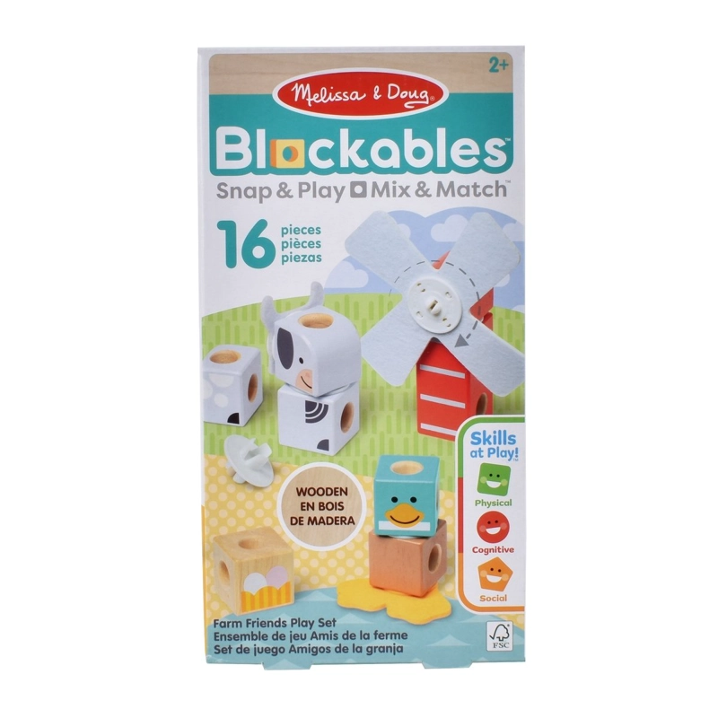SET DE BLOQUES ANIMALES DE LA GRANJA MELISSA AND DOUG - 3