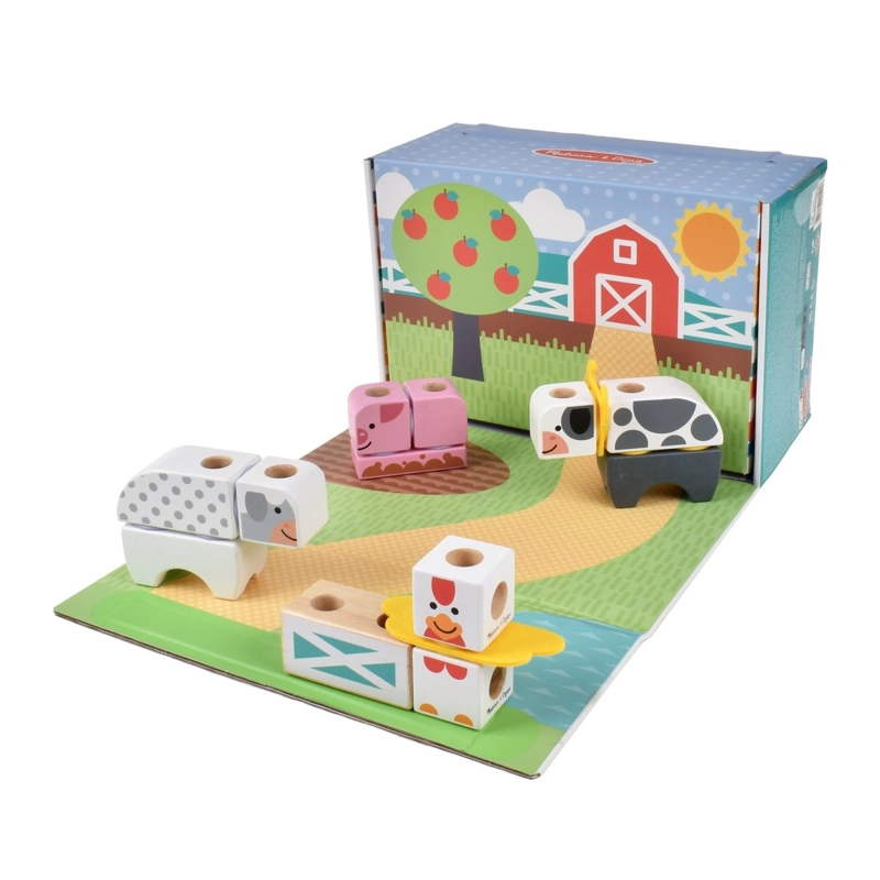 SET DE BLOQUES LA GRANJA MELISSA AND DOUG - 5