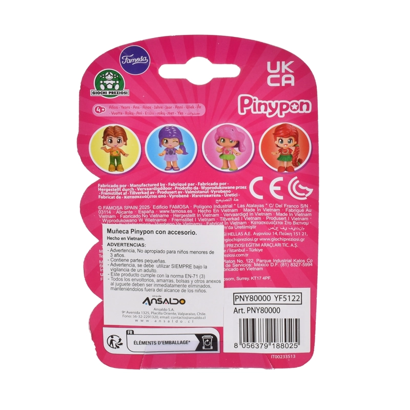 MUÑECA PINYPON CON ACCESORIO - MORADO - 4