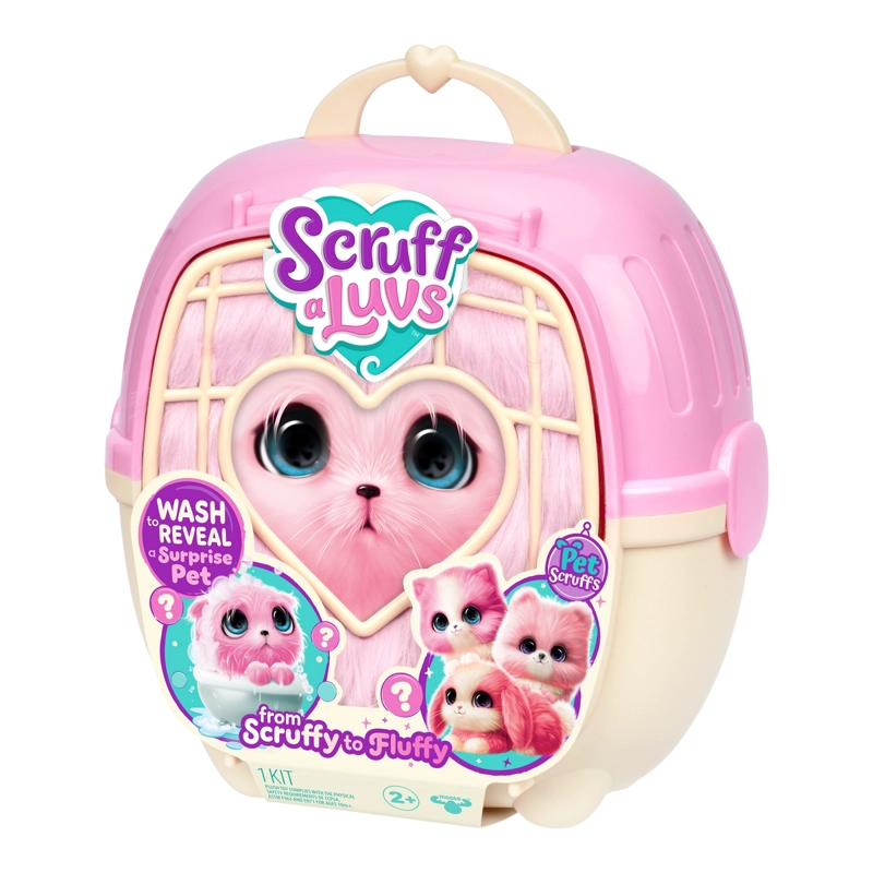 PELUCHE RESCATAME CASITA Y ACC SCRUFF A LUVS - GATO ROSADO - 2