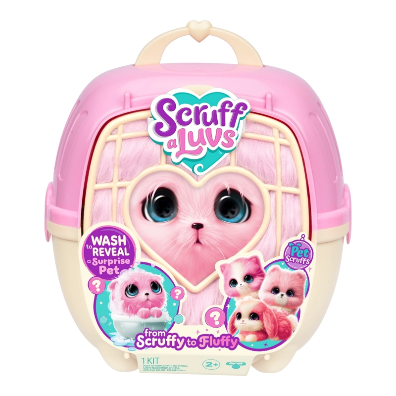 PELUCHE RESCATAME CASITA Y ACC SCRUFF A LUVS - GATO ROSADO - 3