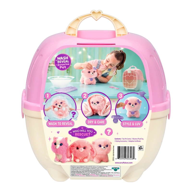 PELUCHE RESCATAME CASITA Y ACC SCRUFF A LUVS - GATO ROSADO - 4