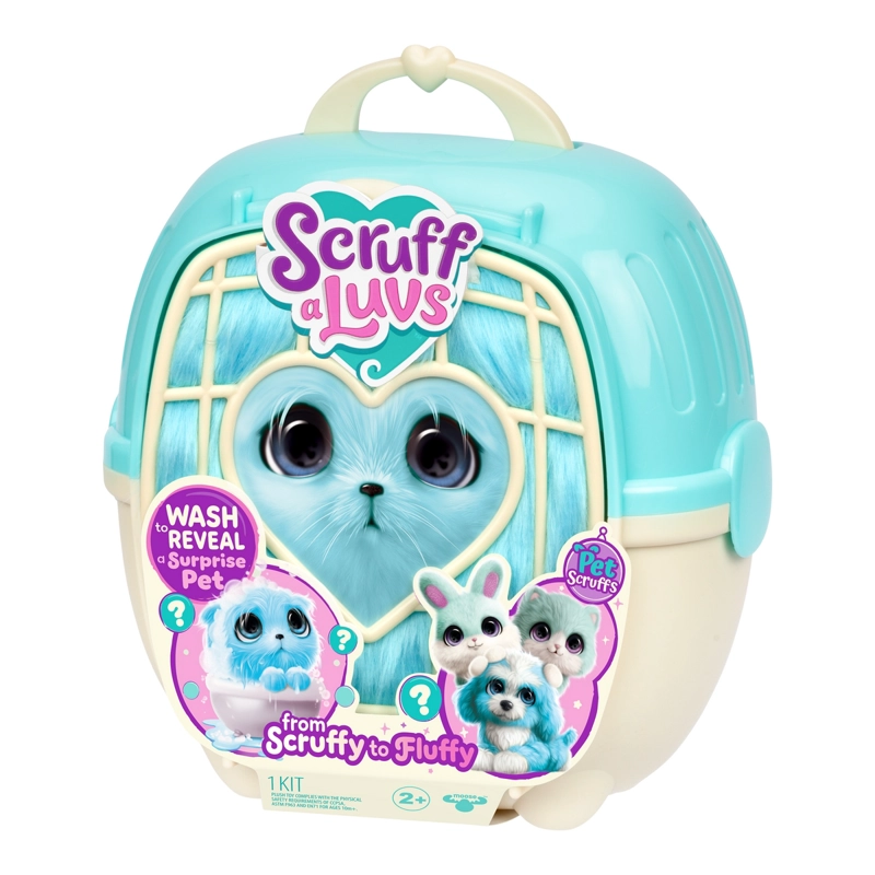 PELUCHE RESCATAME CASITA Y ACC SCRUFF A LUVS - GATO CELESTE - 2