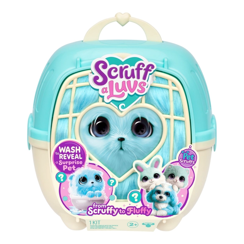 PELUCHE RESCATAME CASITA Y ACC SCRUFF A LUVS - GATO CELESTE - 3