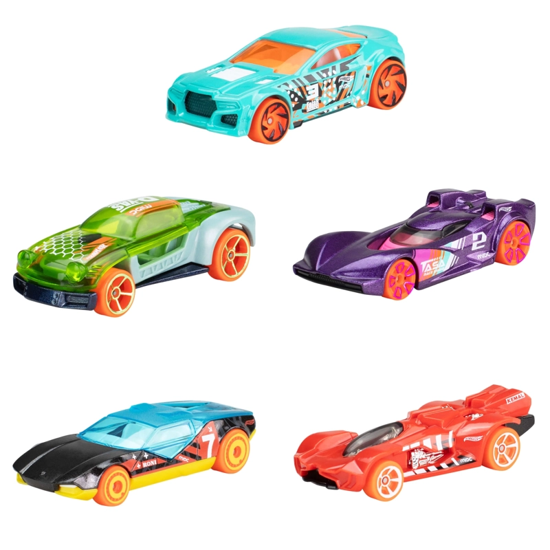 PACK 5 AUTOS BASICOS HOT WHEELS - RAPIDO Y FURIOSO RACERS - 1