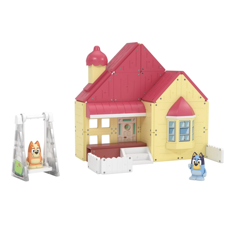 BLOQUES MAGNE TICOS BLUEY CASA FAMILIA HEELER TILE TOWN - 1