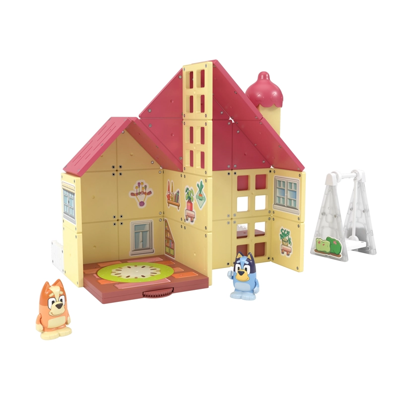 BLOQUES MAGNE TICOS BLUEY CASA FAMILIA HEELER TILE TOWN - 2