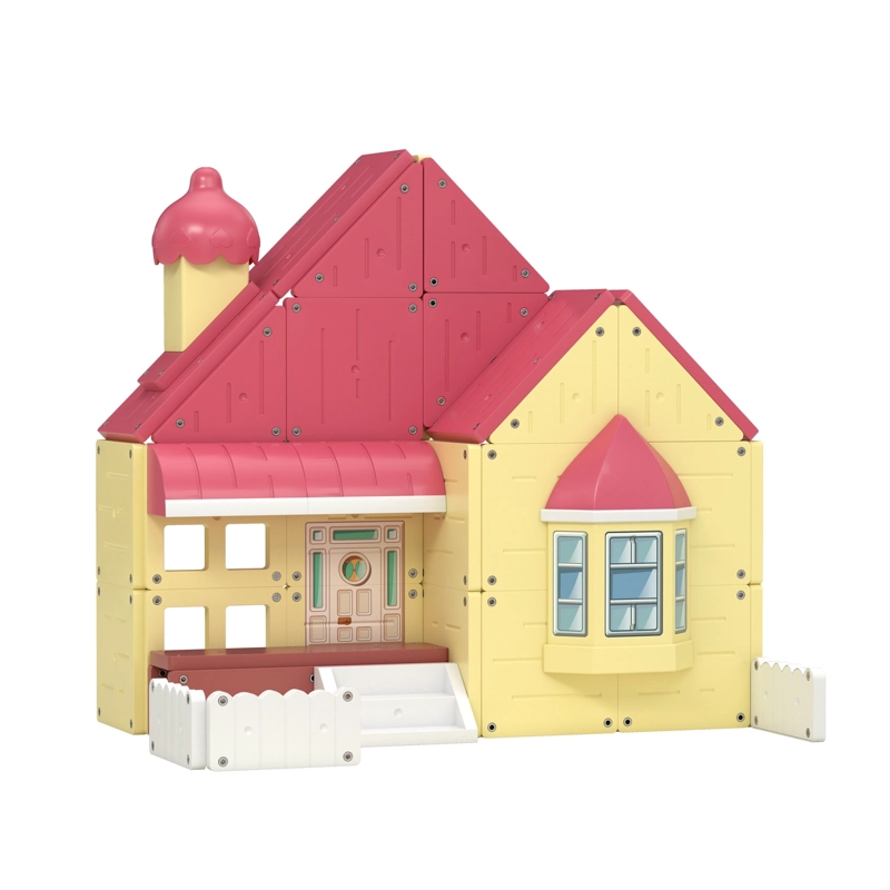 BLOQUES MAGNE TICOS BLUEY CASA FAMILIA HEELER TILE TOWN - 6