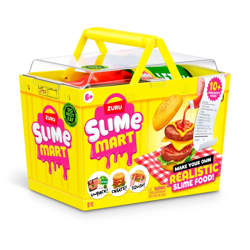 CANASTO DE COMPRA SLIME MART DE ZURU - HAMBURGUESA - 2