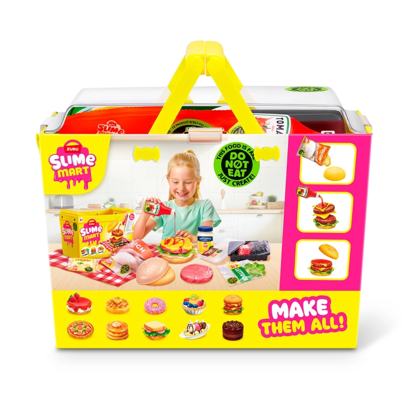 CANASTO DE COMPRA SLIME MART DE ZURU - HAMBURGUESA - 4