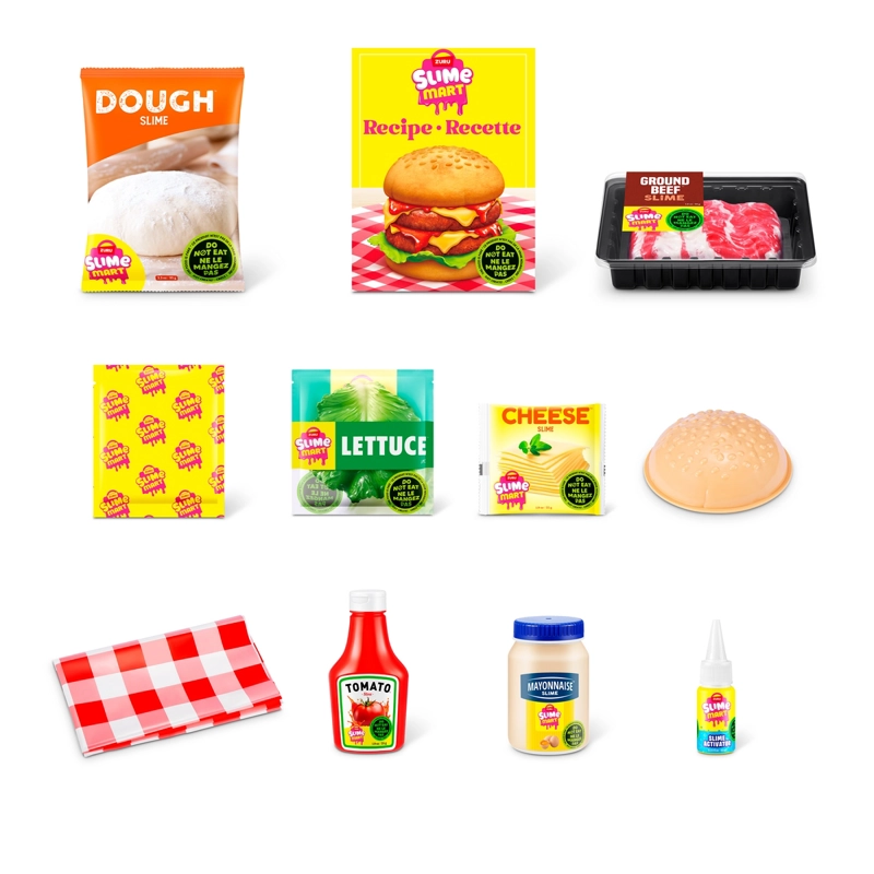 CANASTO DE COMPRA SLIME MART DE ZURU - HAMBURGUESA - 5