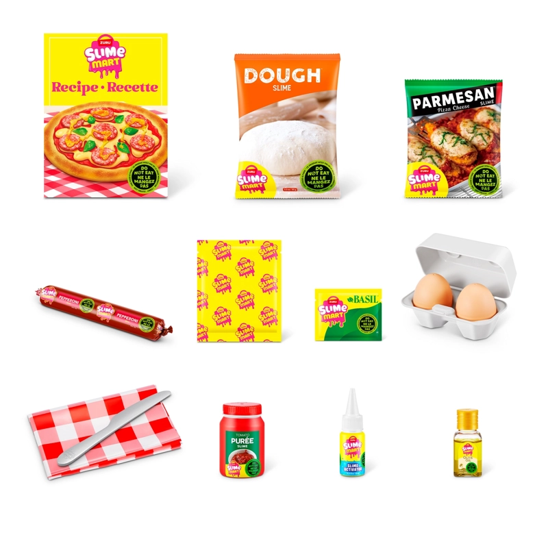 CANASTO DE COMPRA SLIME MART DE ZURU - PIZZA - 5