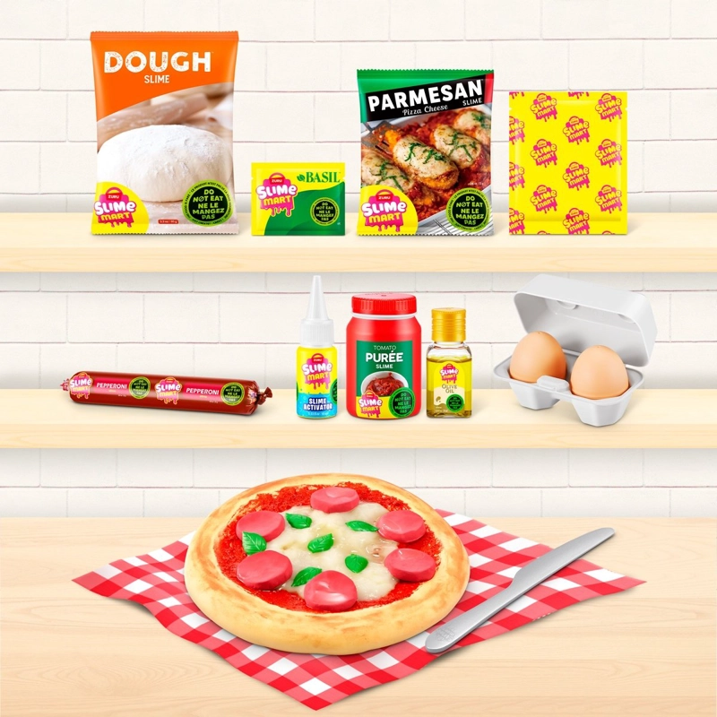 CANASTO DE COMPRA SLIME MART DE ZURU - PIZZA - 9