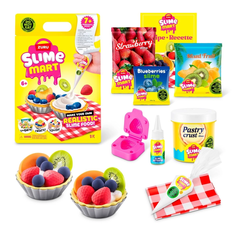 BOLSA DE COMPRA SLIME MART DE ZURU - TARTA DE FRUTAS - 1