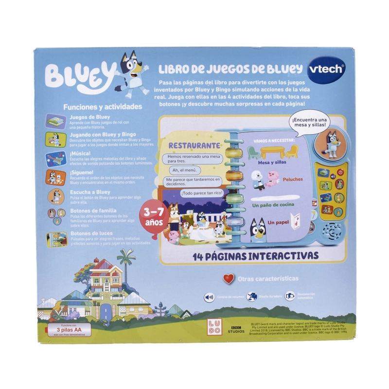 LIBRO DE JUEGOS DE BLUEY VTECH - 2