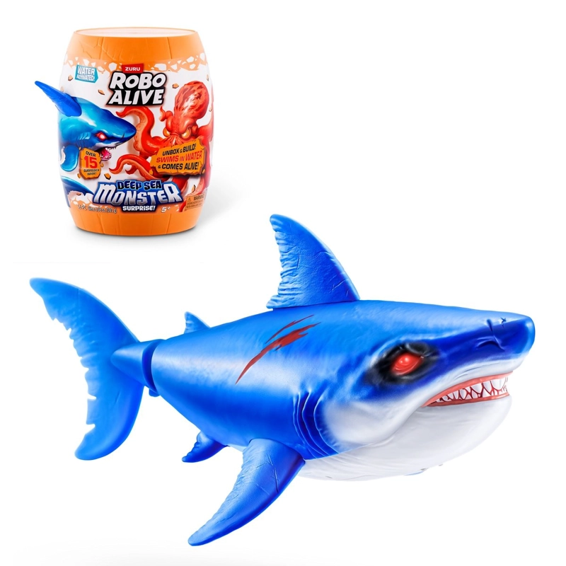 MONSTRUOS PROFUNDIDADES MARINAS ROBO ALIVE DE ZURU - TIBURON - 1