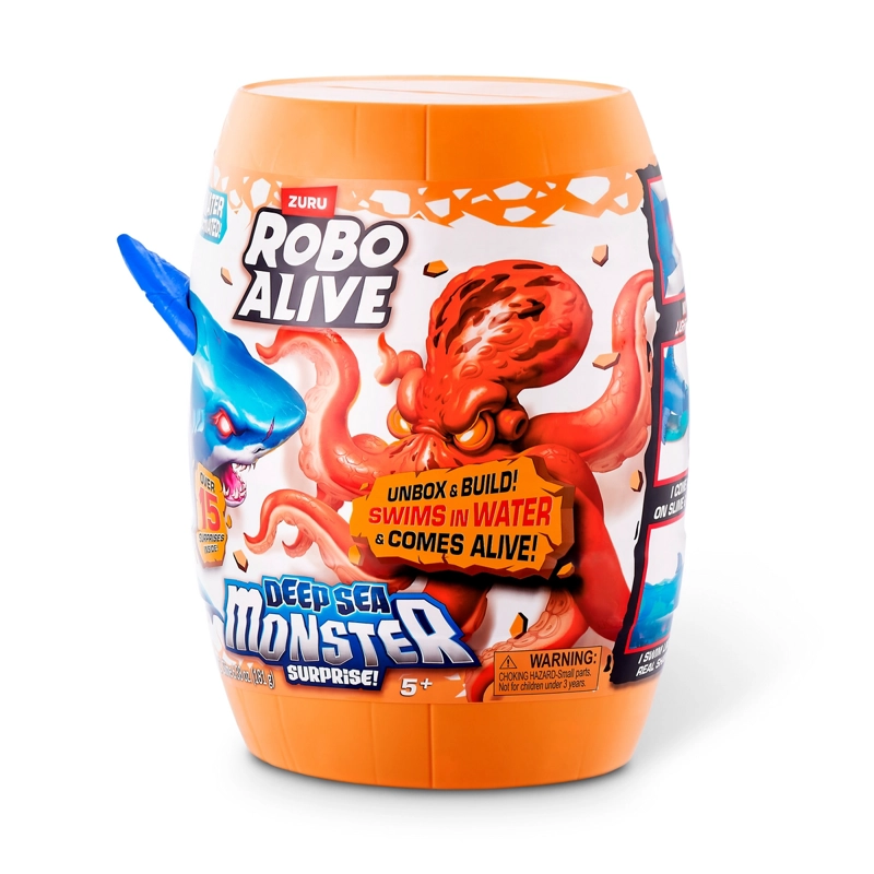 MONSTRUOS PROFUNDIDADES MARINAS ROBO ALIVE DE ZURU - TIBURON - 2