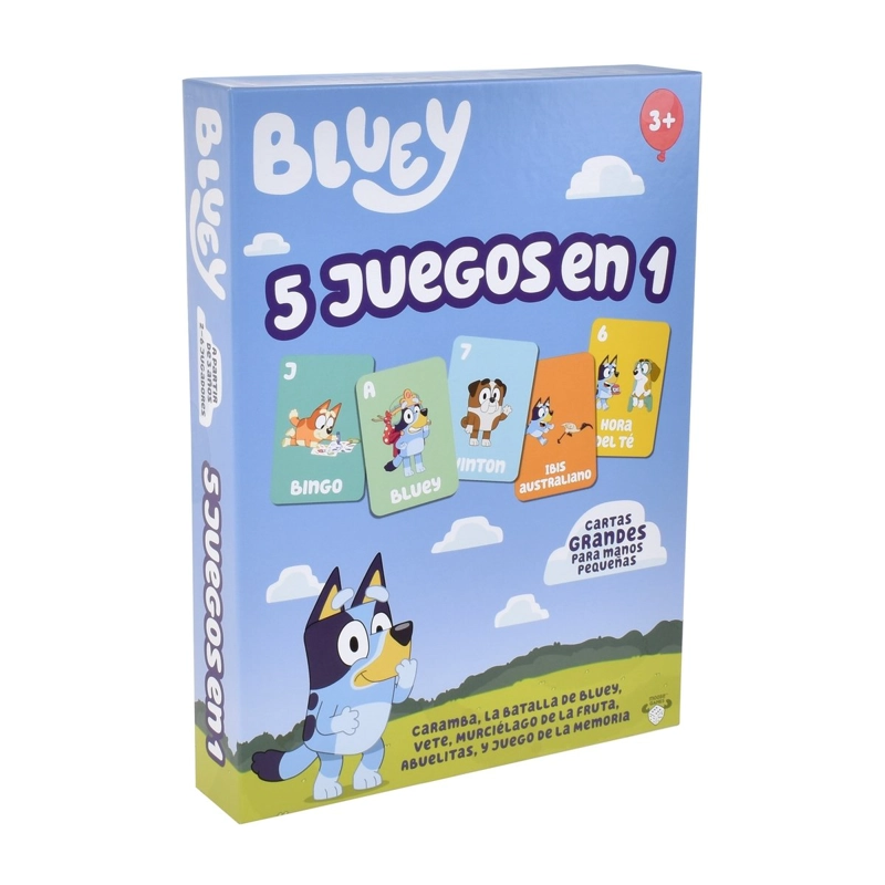 JUEGO DE CARTAS 5 EN 1 BLUEY - 2