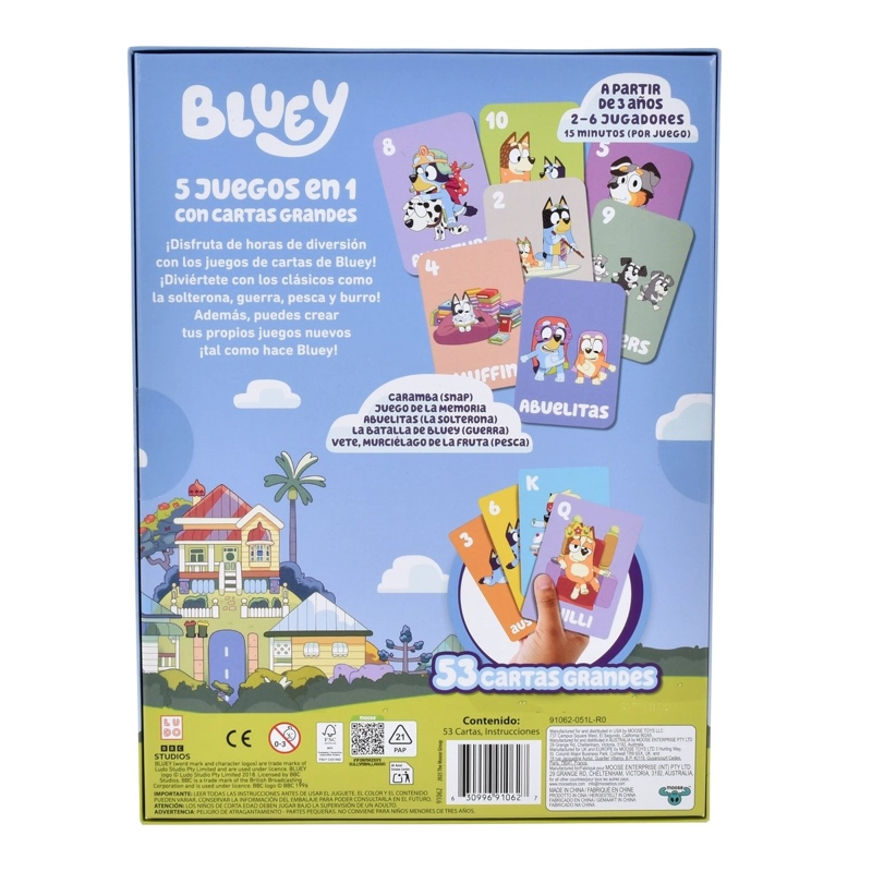 JUEGO DE CARTAS 5 EN 1 BLUEY - 4