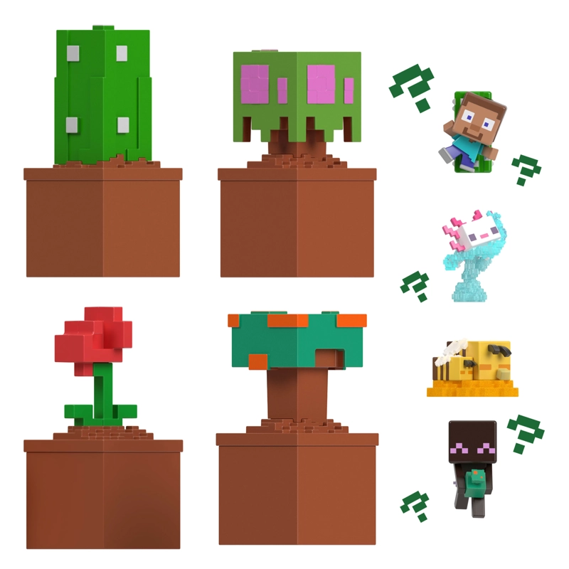 FIGURA DE ACCION MINECRAFT VANILLA MINI MINING - FLOR - 3