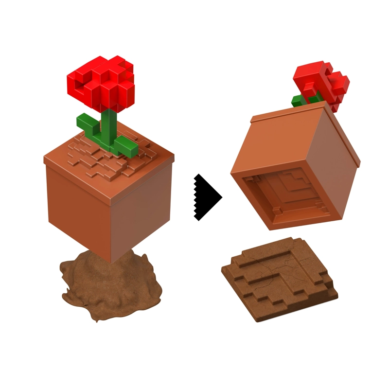 FIGURA DE ACCION MINECRAFT VANILLA MINI MINING - FLOR - 4