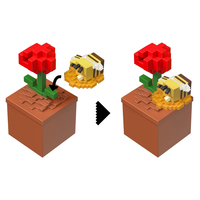 FIGURA DE ACCION MINECRAFT VANILLA MINI MINING - FLOR - 6