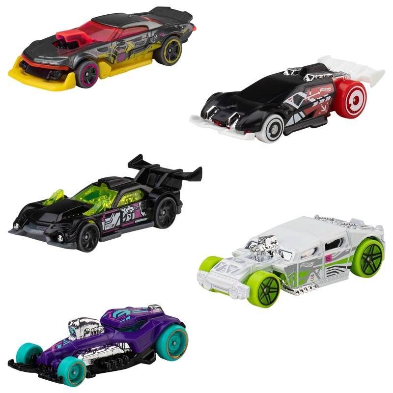 PACK 5 AUTOS HOT WHEELS - FORMULA 1 HW GASSERS CYBER NOIR - 2