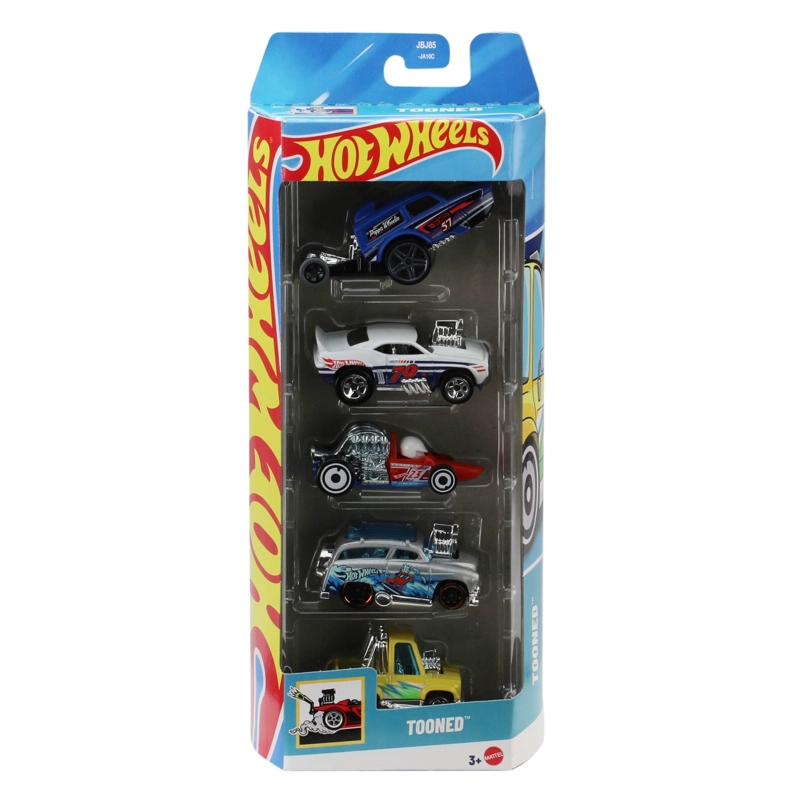 PACK 5 AUTOS BASICOS HOTWHEELS - TOONED - 1