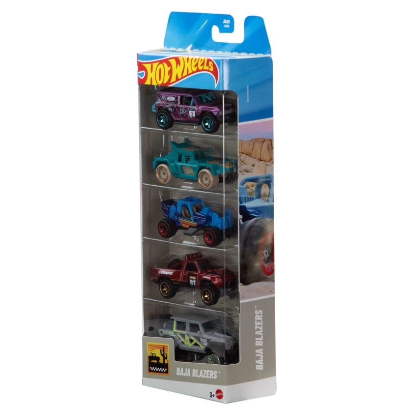 PACK 5 AUTOS HOTWHEELS -  EXOTIQUE BAJA BLAZERS - 2