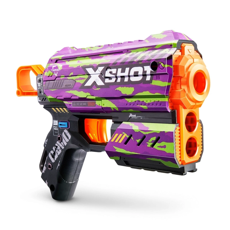 LANZA DARDOS FLUX SKINS CON 8 DARDOS X-SHOT - CRUCIFER - 1