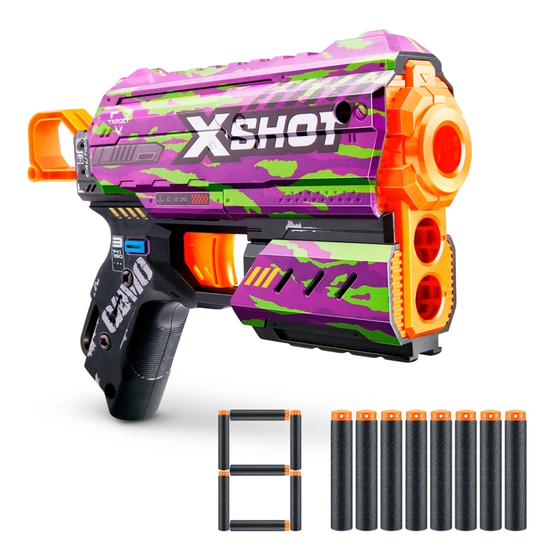 LANZA DARDOS FLUX SKINS CON 8 DARDOS X-SHOT - CRUCIFER - 3