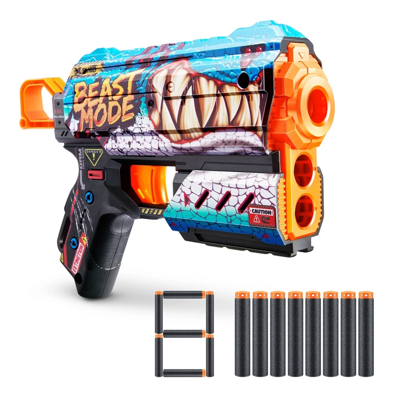 LANZA DARDOS FLUX SKINS CON 8 DARDOS X-SHOT - BEAST OUT - 3