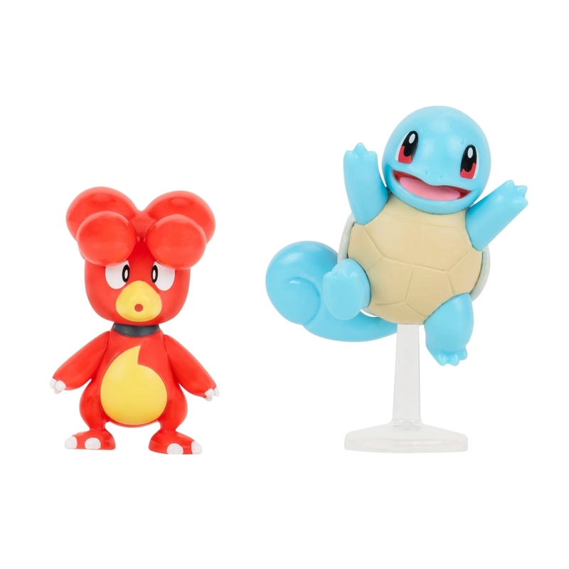 POKE MON FIGURA PACK 2 MAGBY Y SQUIRTLE - 1