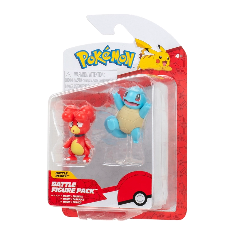 POKE MON FIGURA PACK 2 MAGBY Y SQUIRTLE - 2