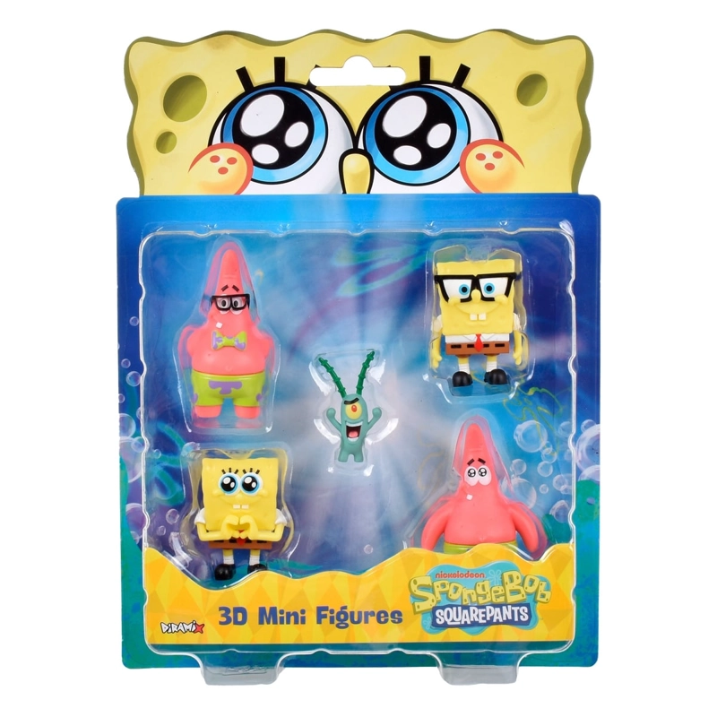 PACK 5 FIGURAS 5 CM EN BLISTER BOB ESPONJA - PLANKTON - 3