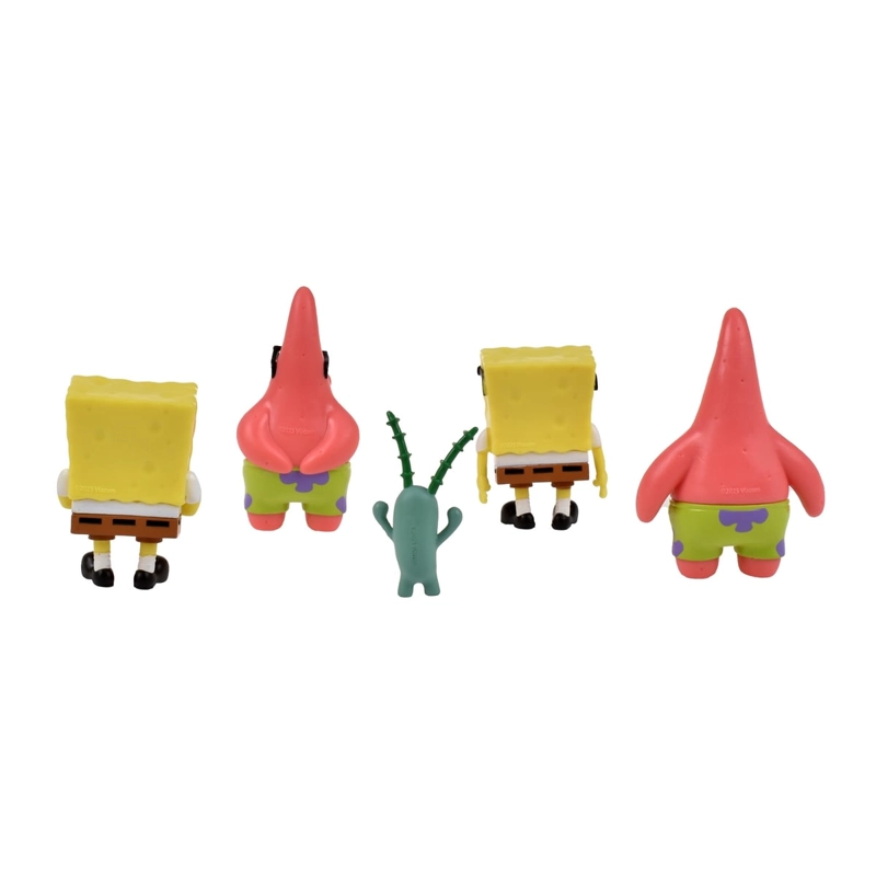 PACK 5 FIGURAS 5 CM EN BLISTER BOB ESPONJA - PLANKTON - 5