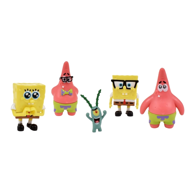 PACK 5 FIGURAS 5 CM EN BLISTER BOB ESPONJA - PLANKTON - 6