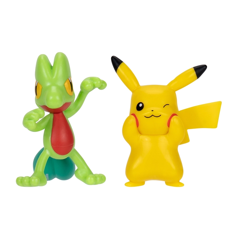 POKE MON FIGURA PACK 2 TREECKO - PIKACHU - 1