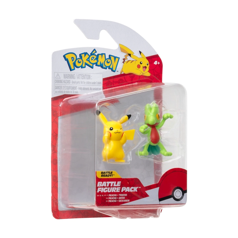 POKE MON FIGURA PACK 2 TREECKO - PIKACHU - 2