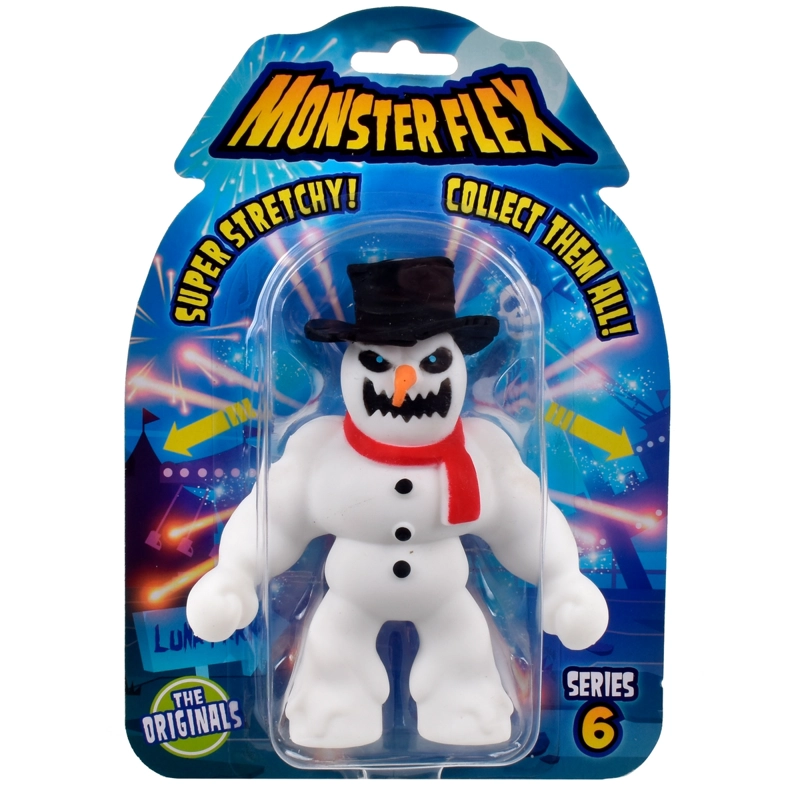 FIGURA STRETCH DE GOMA DE 15 CMS QUE SE ESTIRA - SNOW BADMAN - 3
