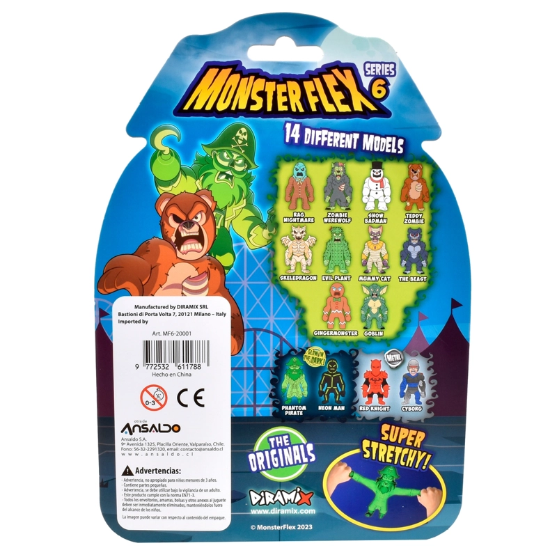 FIGURA STRETCH GOMA DE 15 CMS QUE SE ESTIRA - RAG NIGHTMARE - 4