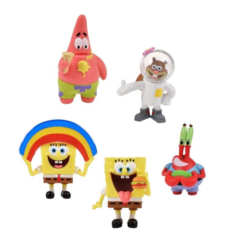 PACK 5 FIGURAS 5 CM EN BLISTER BOB ESPONJA - ARENITA - 1